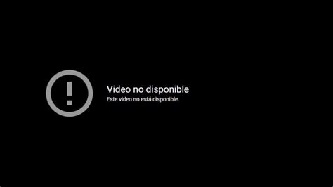 Video No Disponible Youtube