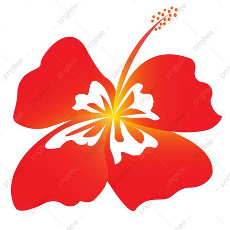 Gambar Kembang Sepatu Nasional Bunga Raya Bunga Kebangsaan Merdeka Png Dan Vektor Dengan