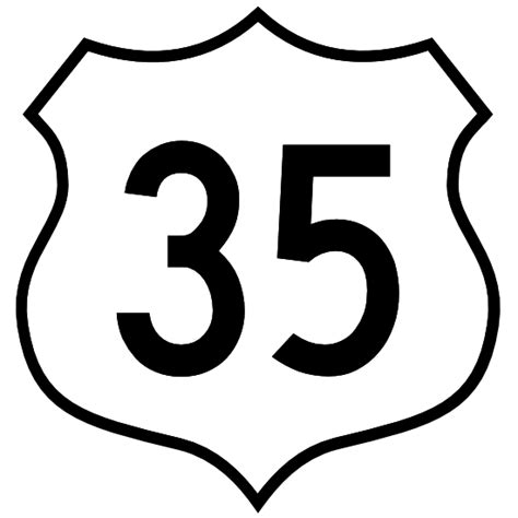 Highway 35 Sign Sticker