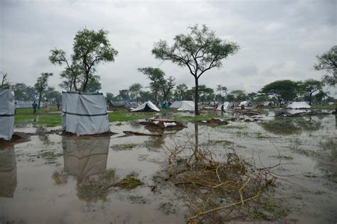 South Sudan Jamam Refugee Camp Under Water Msf