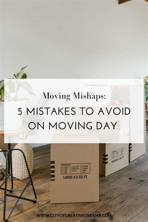 Moving Boxes On The Floor With Text Overlay Reading Moving Mishaps 5
