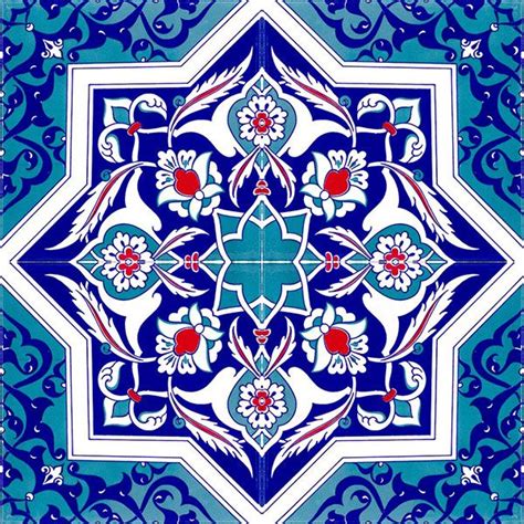 türkmen yıldızı çini seramik örnekleri turkish ceramic tile İslami