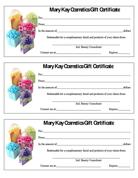 Mary Kay Customer Profile Template Great Professionally Designed
