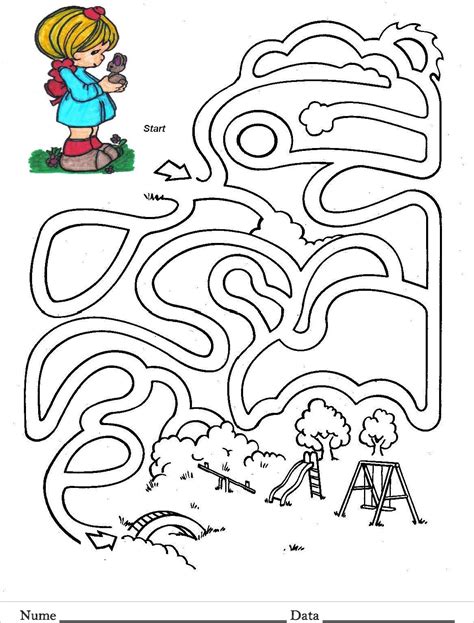 Labirint Planse De Colorat Si Educative