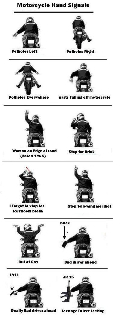Start engine, stop, turn right, turn left, speed up, slow down, you lead, follow me for : Down Range Report: Motorcycles