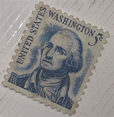 Mavin Rare George Washington 1977 United States 5 Cent Stamp