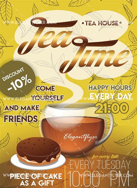 Tea Time Free Flyer Psd Template Psdflyer