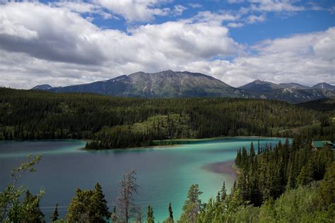 Emerald Lake In The Yukon Territory Emerald Lake Outdoor Camping