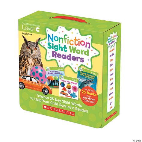 Scholastic Nonfiction Sight Word Readers Parent Pack Level C Qty 25