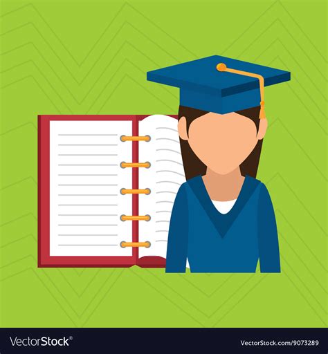 Student Avatar Design Royalty Free Vector Image