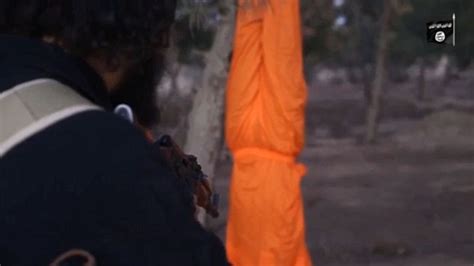 Isis Video Shows A Prisoner Hung Upside Down And Shot In The Head