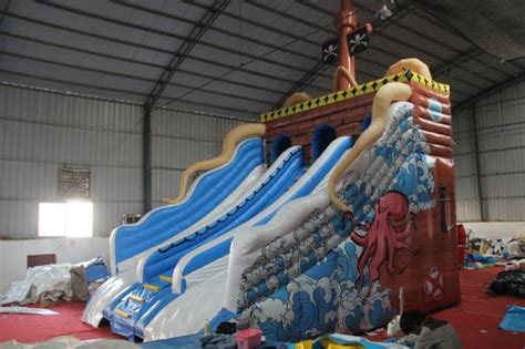 Blue Sea Wave Slide FWS 102 Fun World Inflatables