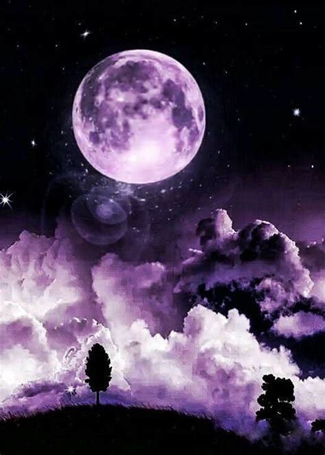 Beautiful Purple Moon Wallpapers Top Free Beautiful Purple Moon