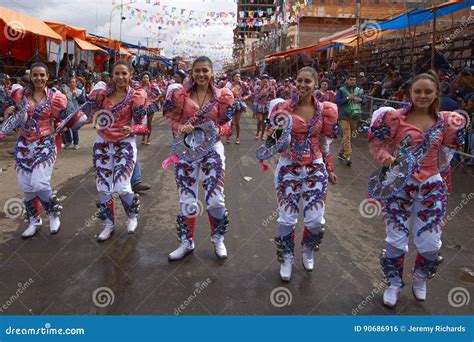 Caporales Dance Group At The Oruro Carnival In Bolivia Editorial Photo