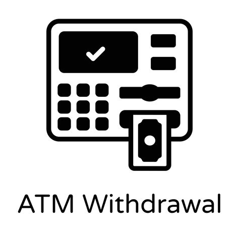 Atm withdrawal glyph icon, premium download 14821112 Vector Art at Vecteezy