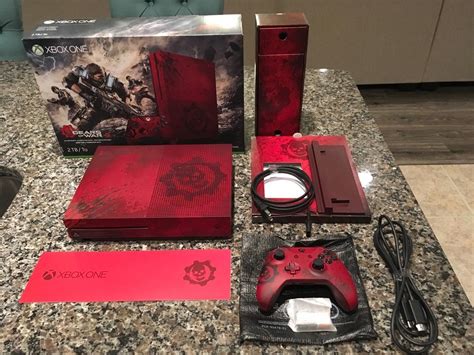 Microsoft Xbox One S Gears Of War 4 Limited Edition Bundle 2tb Crimson