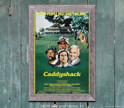 Movie Poster Caddyshack Bill Murray Chevy Chase Rodney Etsy