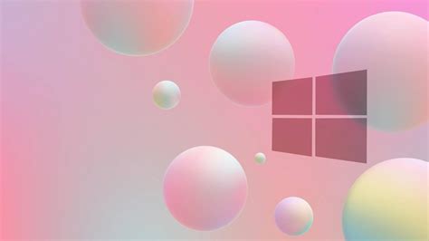 Windows 10 Pink Bubbles Hd Wallpaper Xfxwallpapers Vrogue