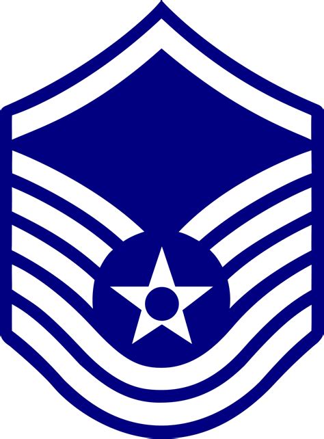 Master Sergeant Insignia Air Force E7 Stripes Clipart Full Size