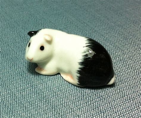 Miniature Ceramic Guinea Pig Animal Pet Cute Little Funny Tiny