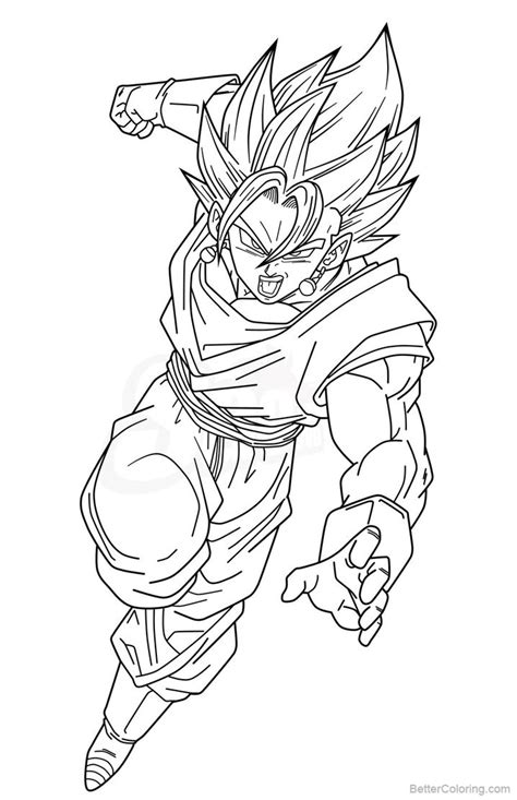 Maybe you would like to learn more about one of these? Vegeta Coloring Pages Vegetto SSJ by saodvd - Free Printable Coloring Pages