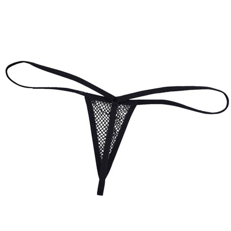 Women Lingerie Extreme Mesh Micro Thong T Back G String Bikini Panties