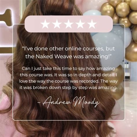 Naked Weave Signature Online Course CPD Certified The Hair Extension Group Ltd