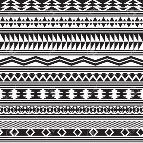 Black And White Tribal Print Wallpaper