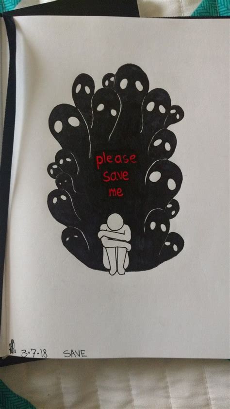 Depression Sad Meaningful Drawings Creative Art