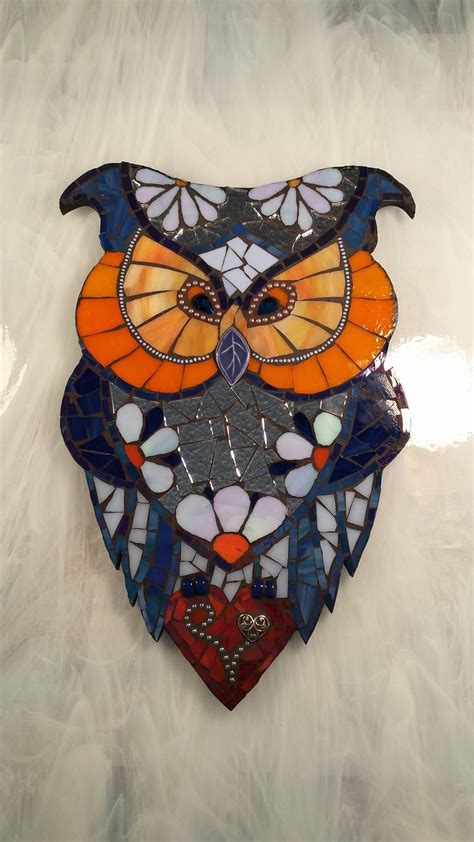 Pin By Debscolorfulcorner On Mosaic Owls Mosaic Art Owl Mosaic