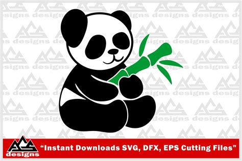 Cute Panda Svg Design By Agsdesign Thehungryjpeg
