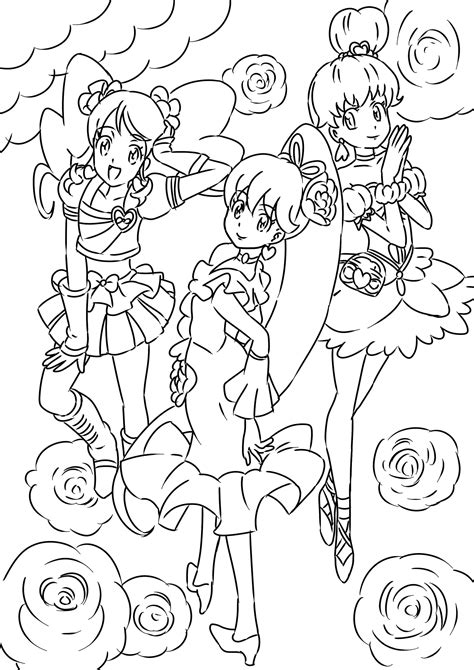 Happiness charge Precure | Coloring books, Coloring pages, Adult