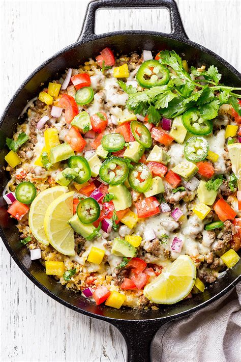 These easy & healthy venison recipes will help you use up your deer meat. Keto Burrito Bowl Recipe with Beef and Cauliflower Rice ...
