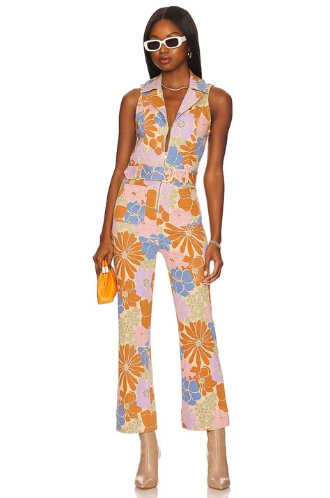 Show Me Your Mumu Jacksonville Cropped Jumpsuit In Multi Floral Revolve