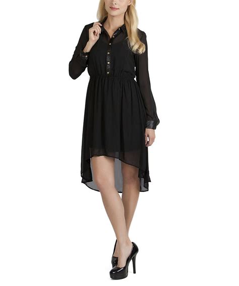 Look What I Found On Zulily Stanzino Black Button Front Hi Low Dress