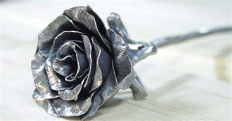 See color & metal info. Turning Scrap Metal Into A Rose | Bored Panda