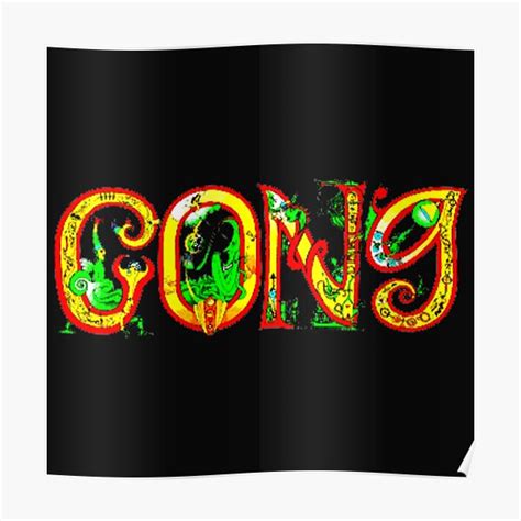Logo Art Gong Poster For Sale By Metalrockprog Redbubble
