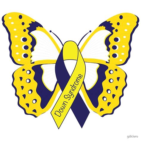 Down Syndrome Awareness Butterfly By Gdiciero Redbubble