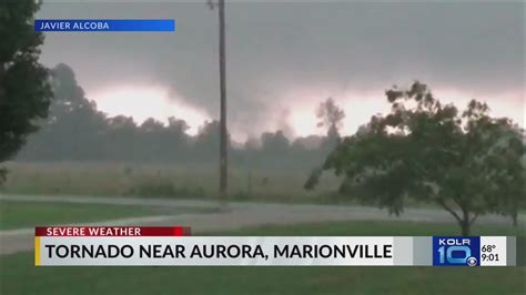 Tornado Spotted In Aurora Damage Reported Youtube