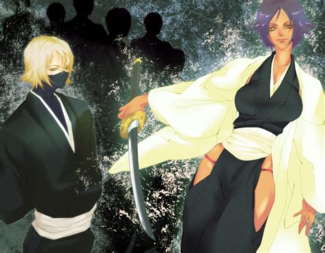 Shihouin Yoruichi And Urahara Kisuke Bleach And 1 More Drawn By Shiba