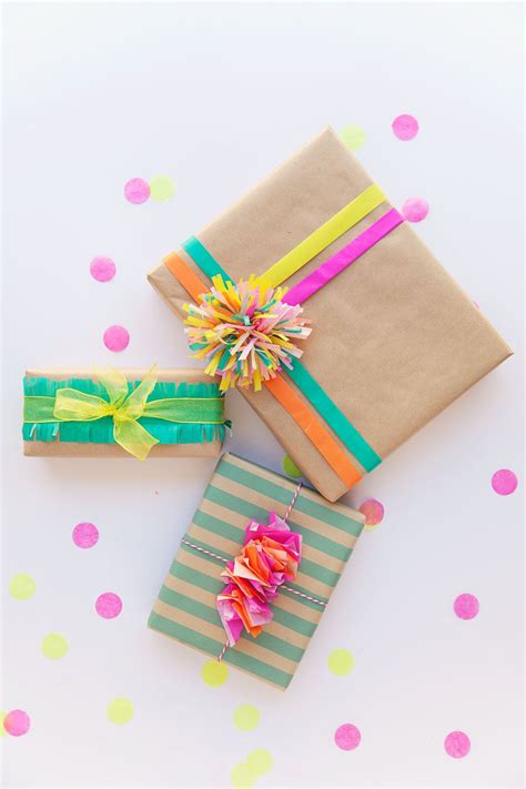 3 Fun Ways To Wrap With Tissue Paper Tell Love And Party Colorful