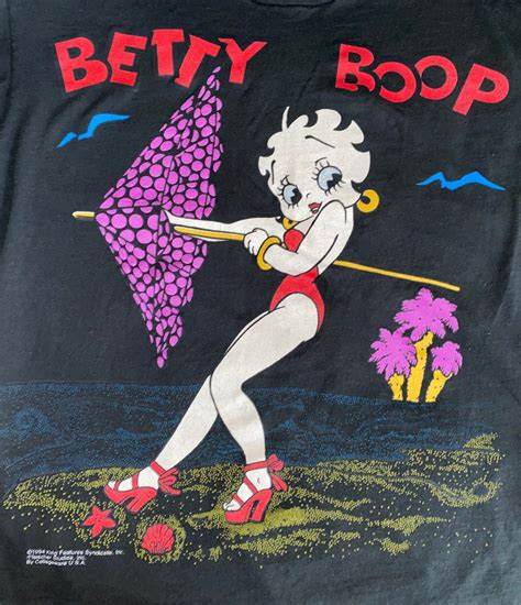 Vintage 1994 Betty Boop Beachswimsuit T Shirt Size L Single Etsy