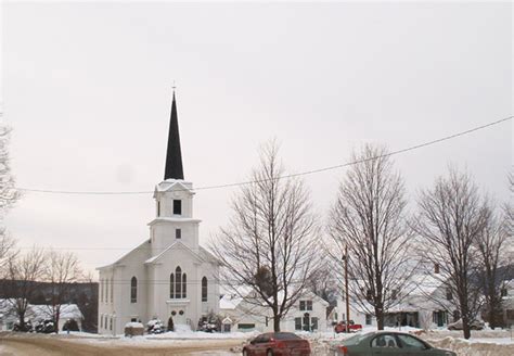 Irasburg Vt The Church In The Town Square Photo Picture Image