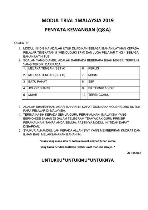 Video ini akan membincangkan soalan penyata pendapatan dan penyata kedudukan kewangan. Contoh Soalan Dan Jawapan Penyata Kedudukan Kewangan