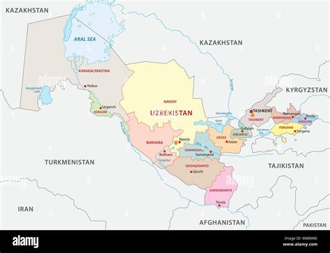 Mappa Dell Uzbekistan Immagini E Fotografie Stock Ad Alta Risoluzione Alamy