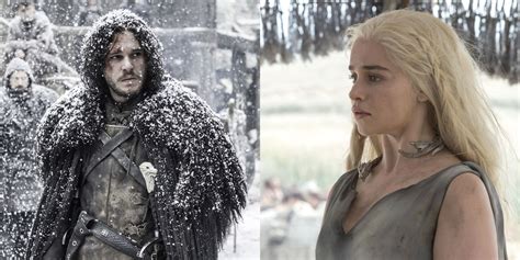 Photos Jon Snow And Daenerys Targaryen Film Game Of