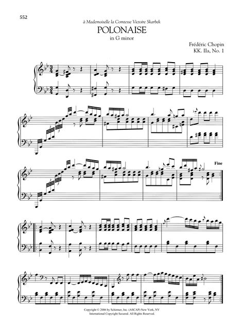 Polonaise in G minor, KK. IIa, No. 1 | Sheet Music Direct