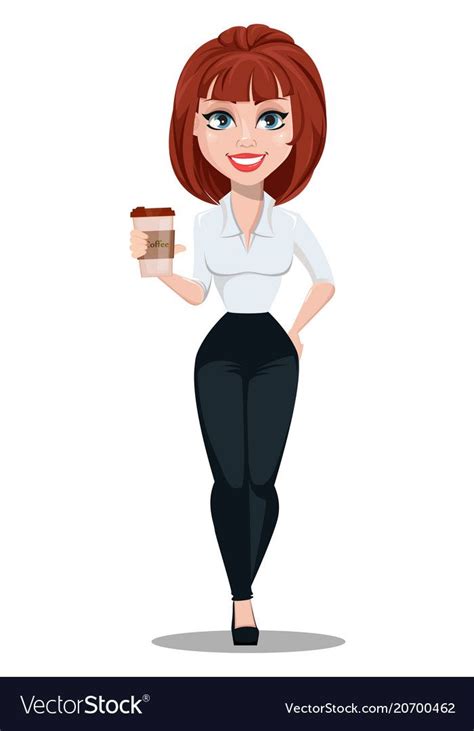 Businesswoman Cartoon Character Royalty Free Vector Image Female