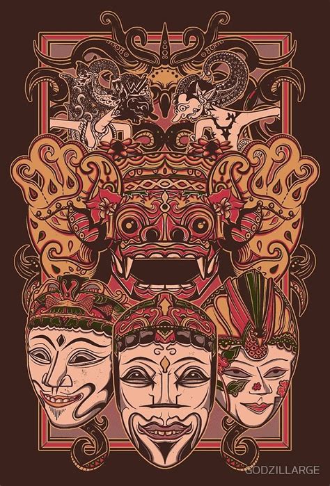 Nusantara Indonesian Art Illustration Design Batik Art