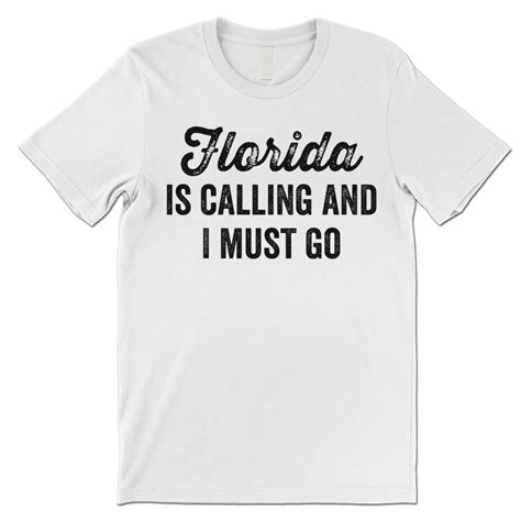 Florida Is Calling T Shirt Funny Florida T Etsy